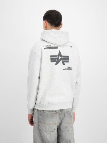 ALPHA INDUSTRIES Sweatshirt 'Label'‌‌‌‌‌‌‌‌‌‌ in Grau