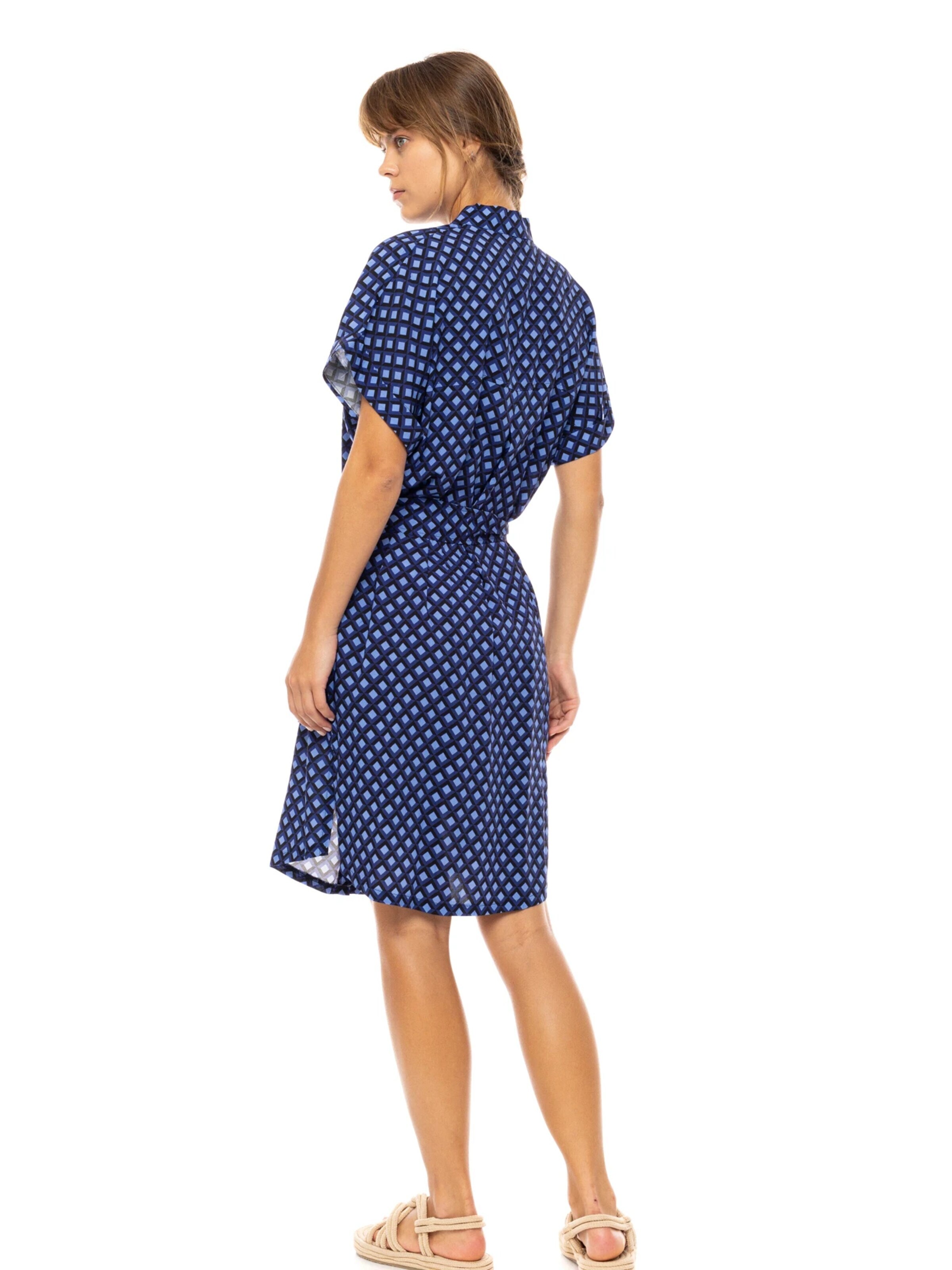 Pink Label Zomerjurk 'BEACHWEAR BLUE AZURE' in Blauw