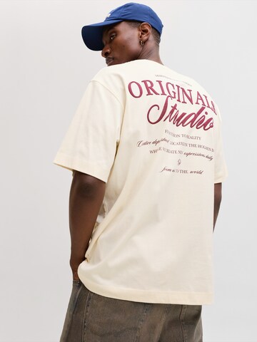 JACK & JONES Футболка 'JORNORREBRO' в Бежевый: спереди