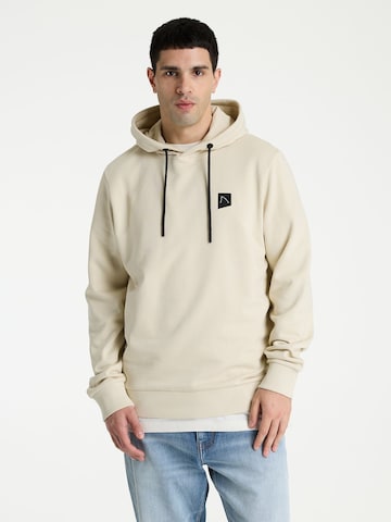 CHASIN' Sweatshirt in Beige: Vorderseite