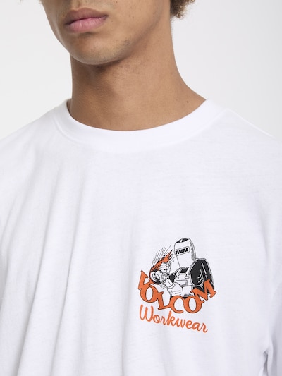 Volcom T-Shirt 'Always Grinding' in XS in orange / schwarz / weiß, Produktansicht
