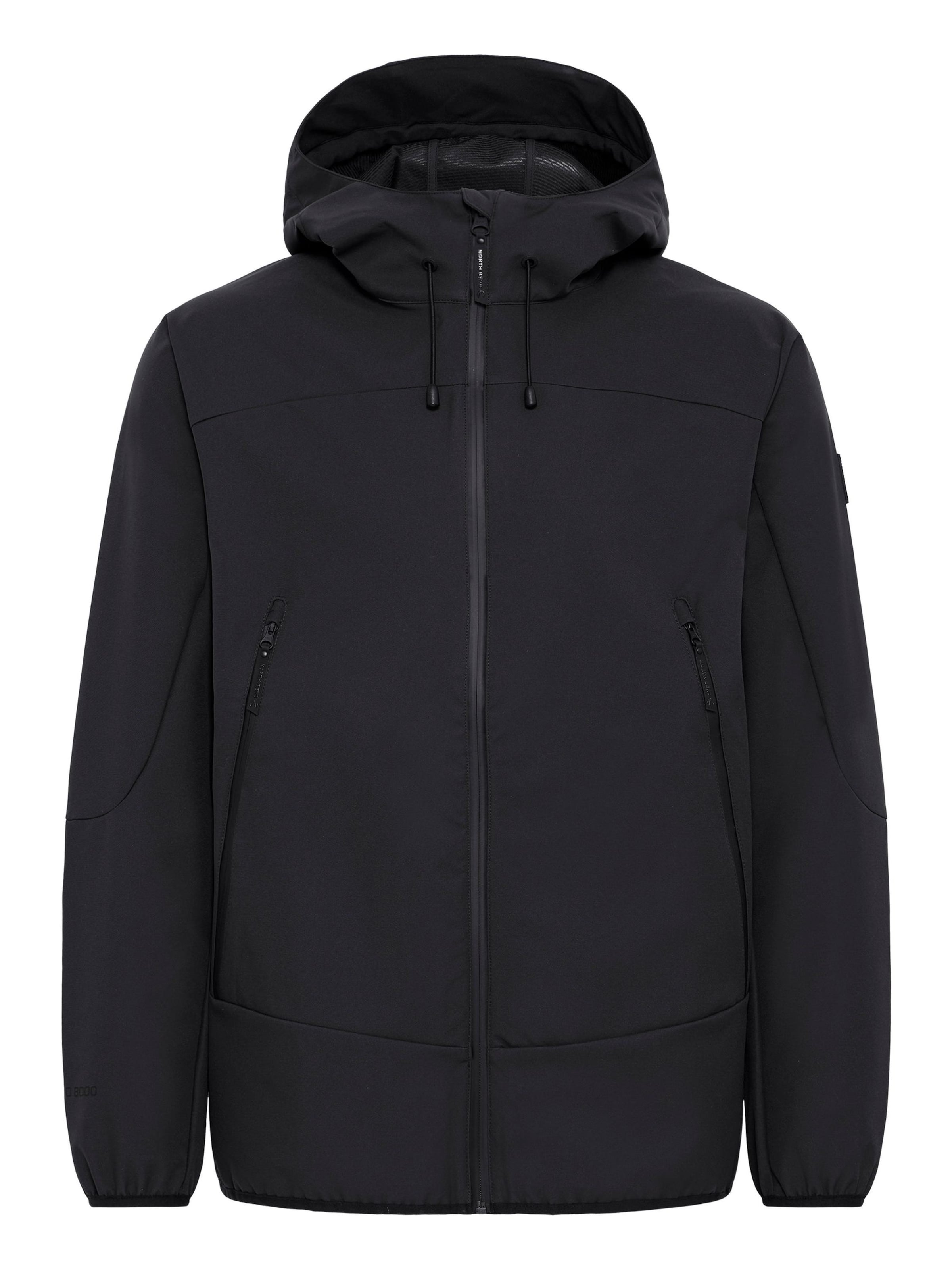 North Bend Funktionsjacke 'Rosslyn' in Schwarz: Vorderseite