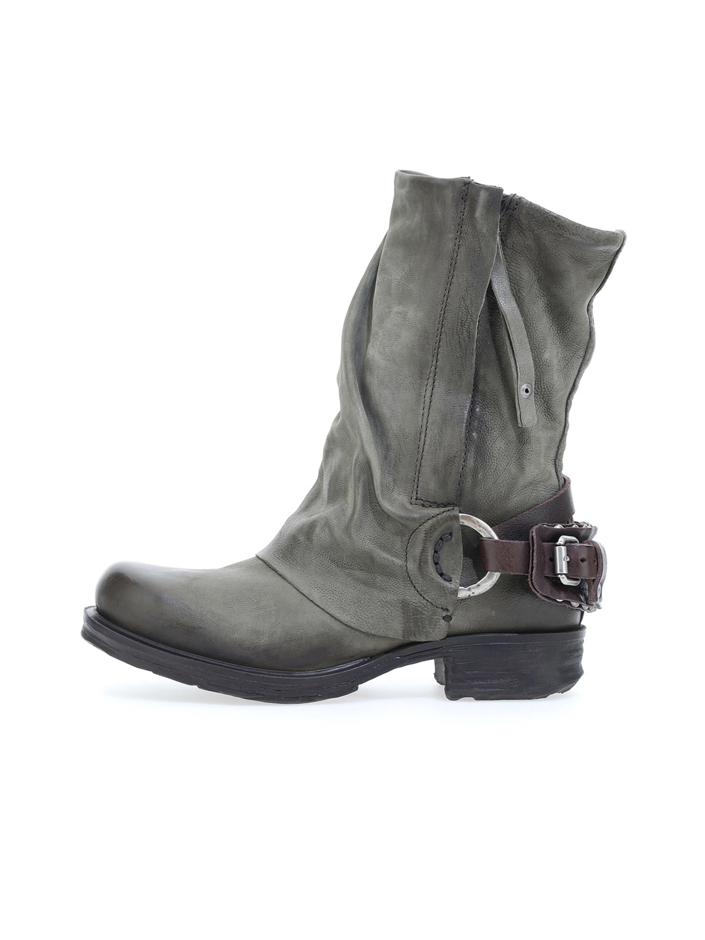 Stivale da cowboy ' SMITH ' di A.S.98 in verde: frontale