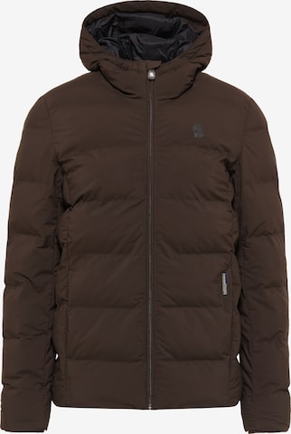 Schmuddelwedda Winter Jacket 'Penninsula' in Brown: front