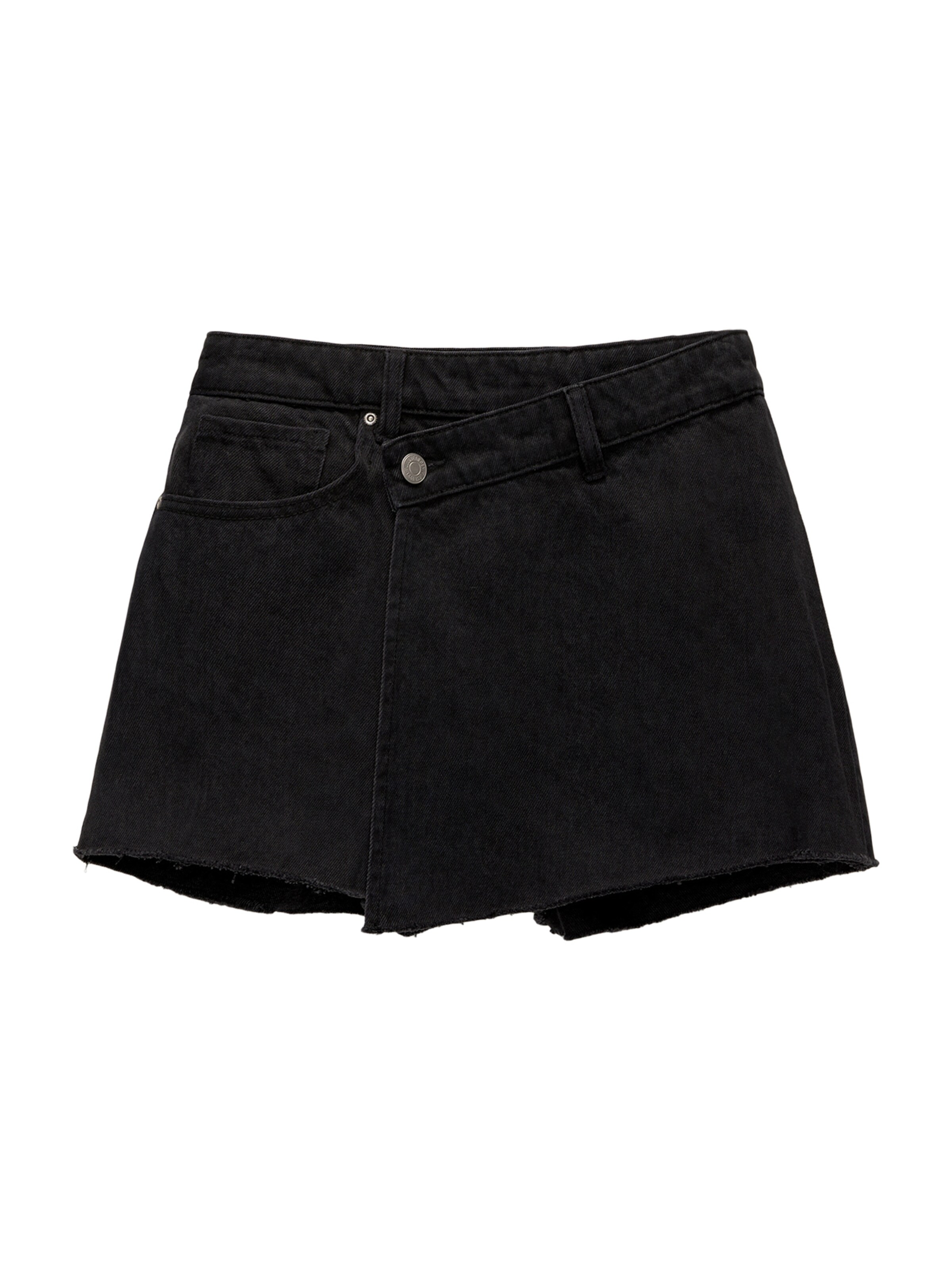 Pull&Bear Regular Jeans in Zwart: voorkant