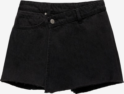 Pull&Bear Shorts in black denim, Produktansicht