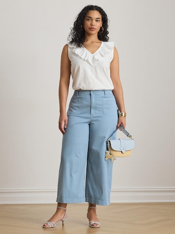 Top di Lauren Ralph Lauren Plus in bianco