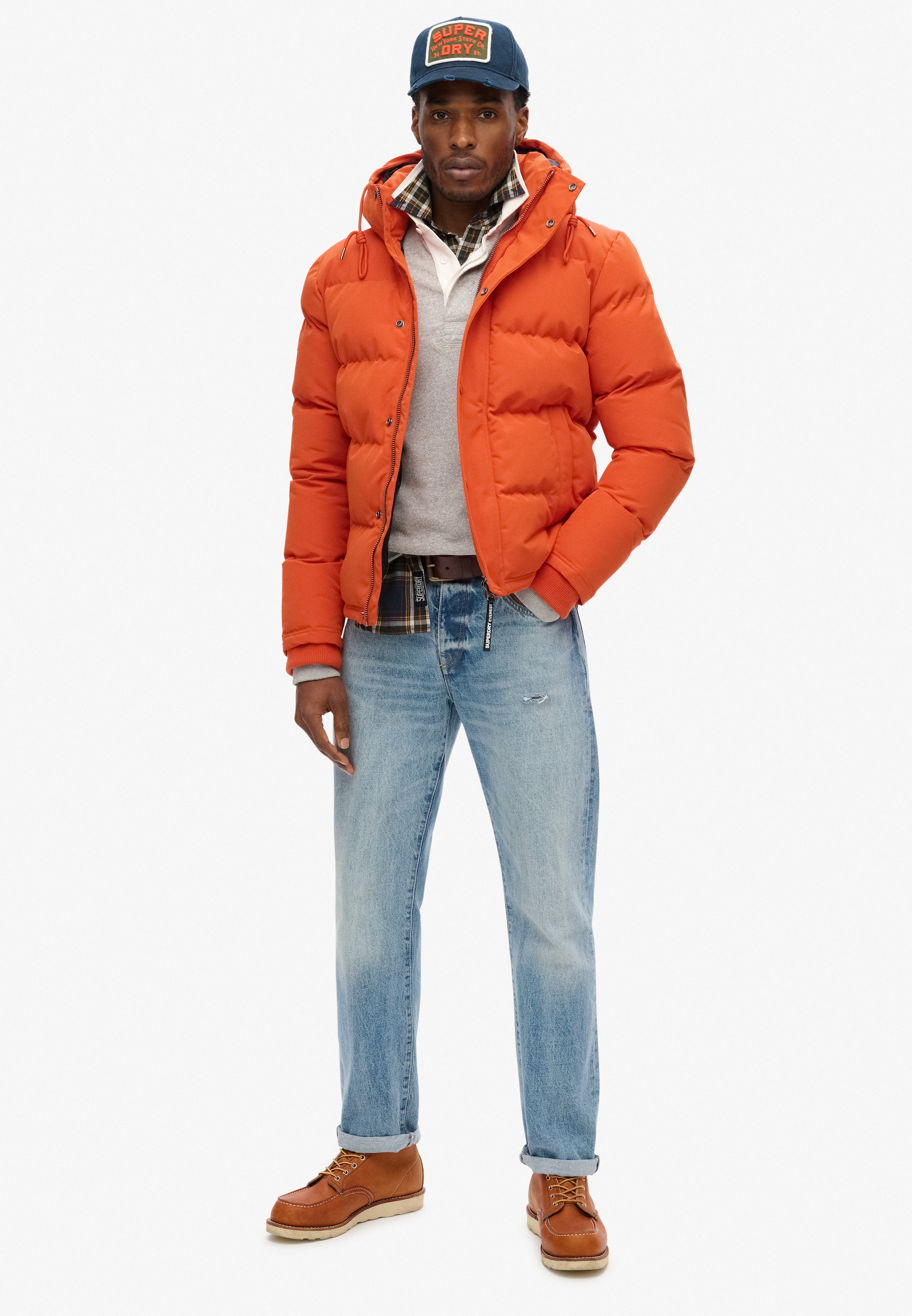 Superdry Winter Jacket Everest in Dark Orange ABOUT YOU