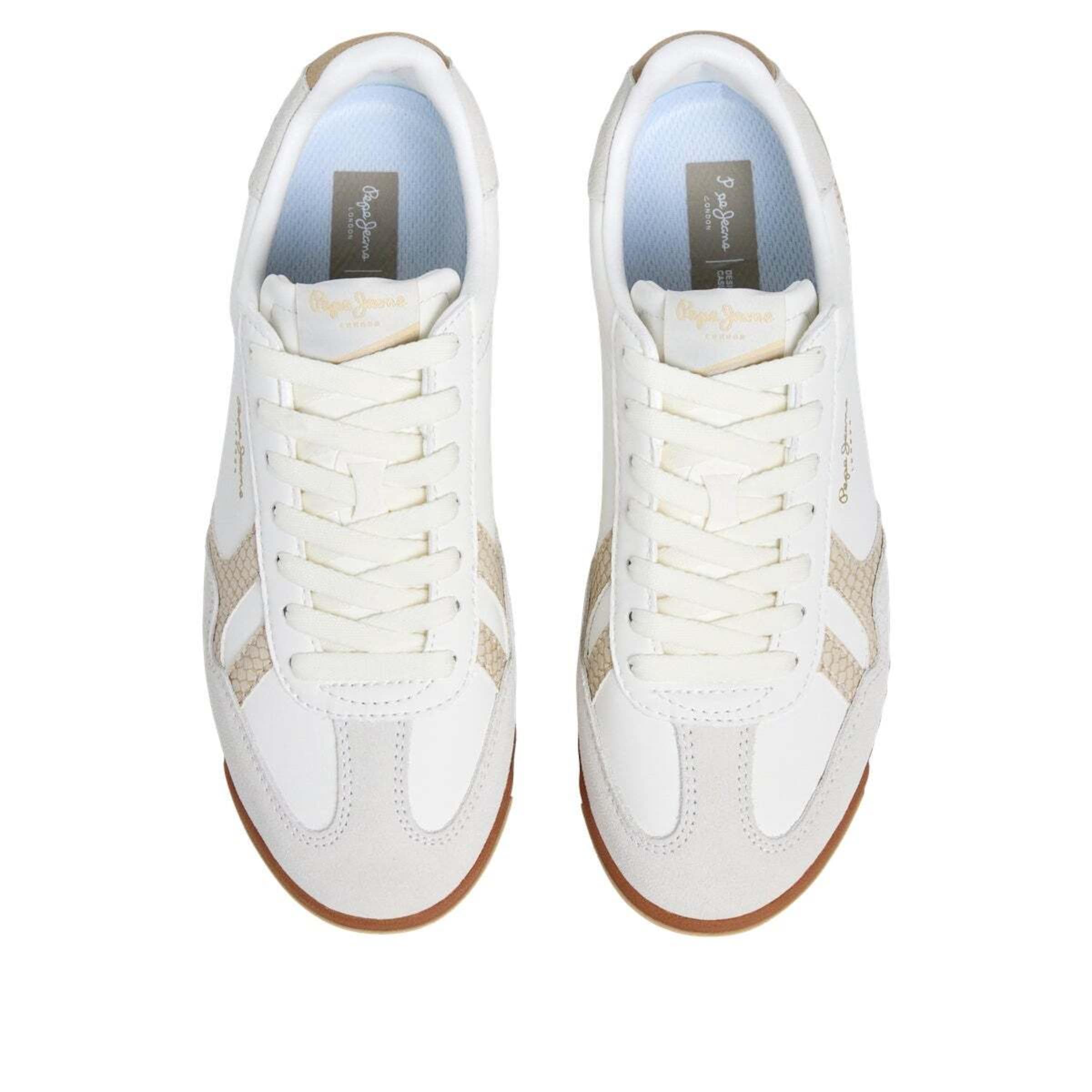 Pepe Jeans Sneaker 'Marvin Snake' in Weiß