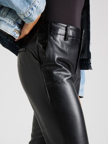 GAP Normalny krój Spodnie 'FAUX' w kolorze czarny