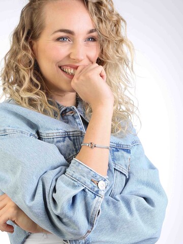 Lucardi Bracelet 'Basic' in Silver: front