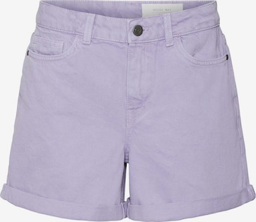 Noisy may Jeans 'Smiley' in Purple: front