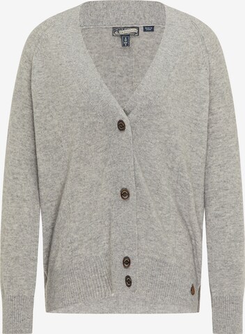 DreiMaster Vintage Knit Cardigan in Grey: front