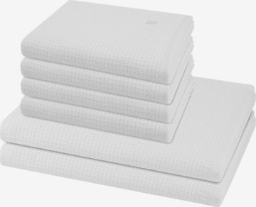 ROSS Towel 'Pique' in White: front