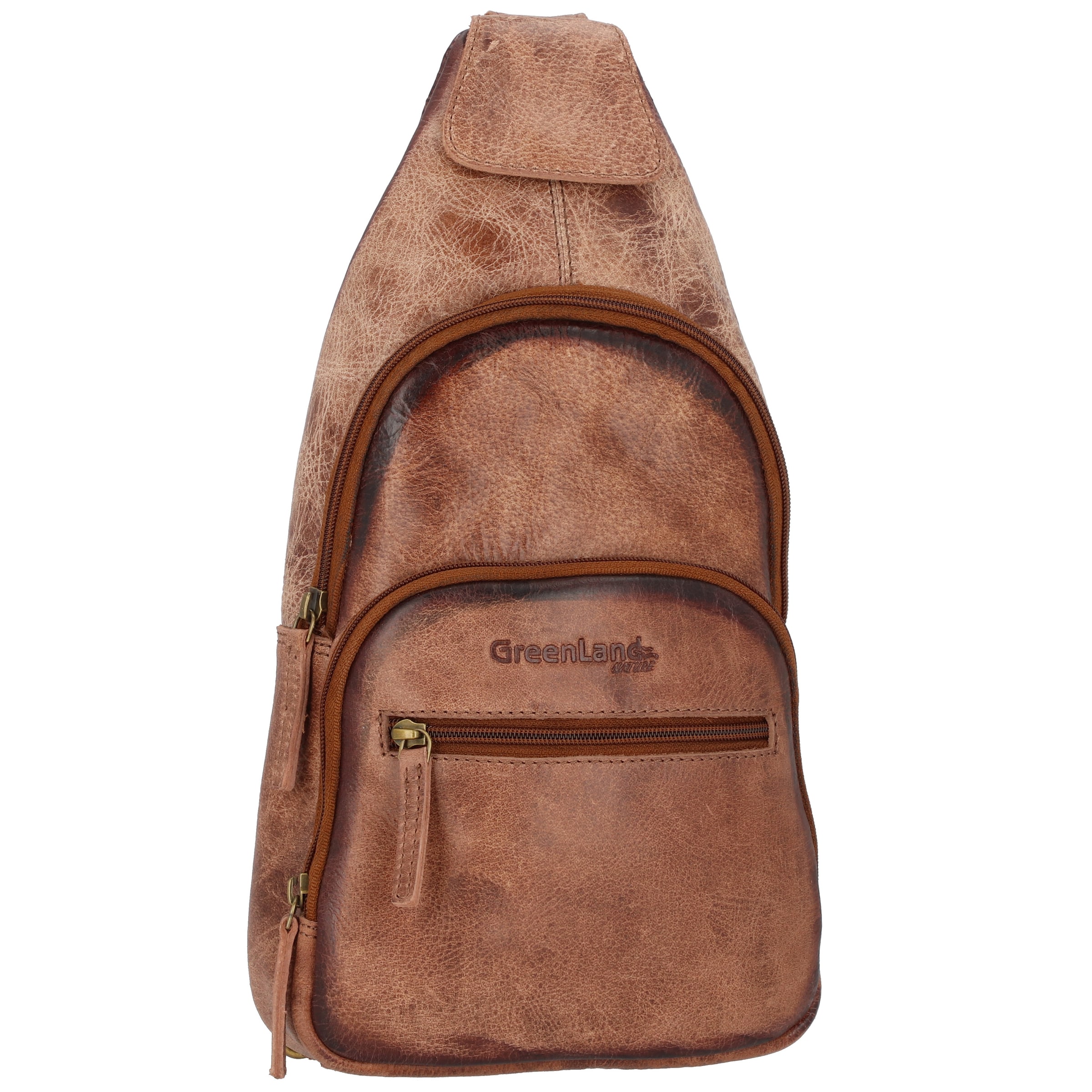 Greenland Nature Schoudertas 'Mascu & Line' in Bruin