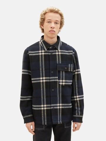 TOM TAILOR DENIM Between-season jacket in Blue: front