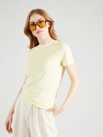 T-shirt ESPRIT en jaune : devant