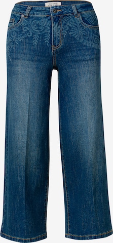 KOROSHIBootcut/trapezice Traperice - plava boja: prednji dio