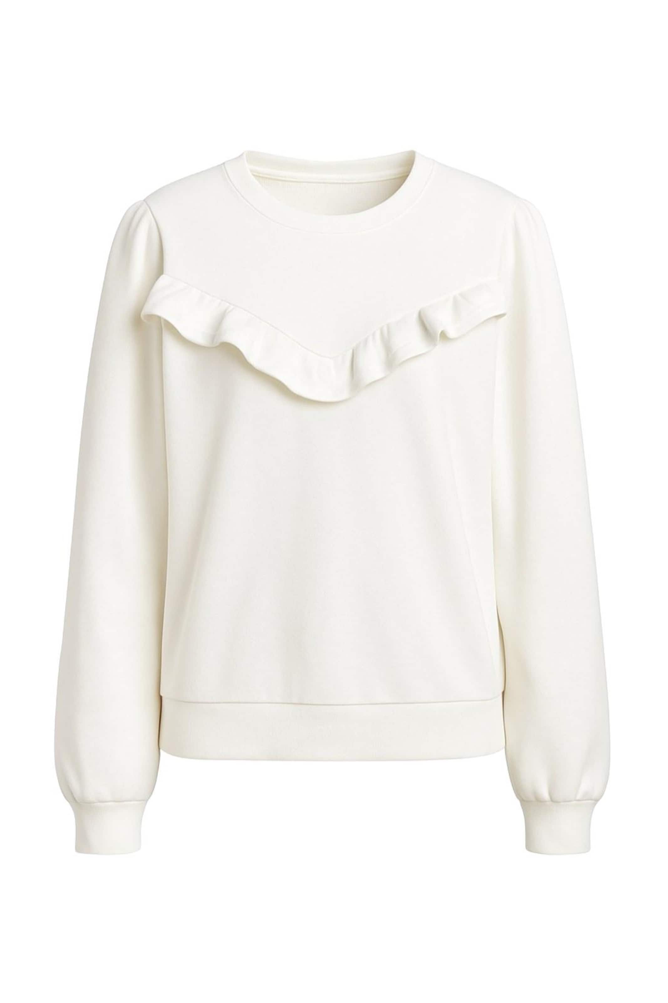 Alexa Dash Sweatshirt in White: front