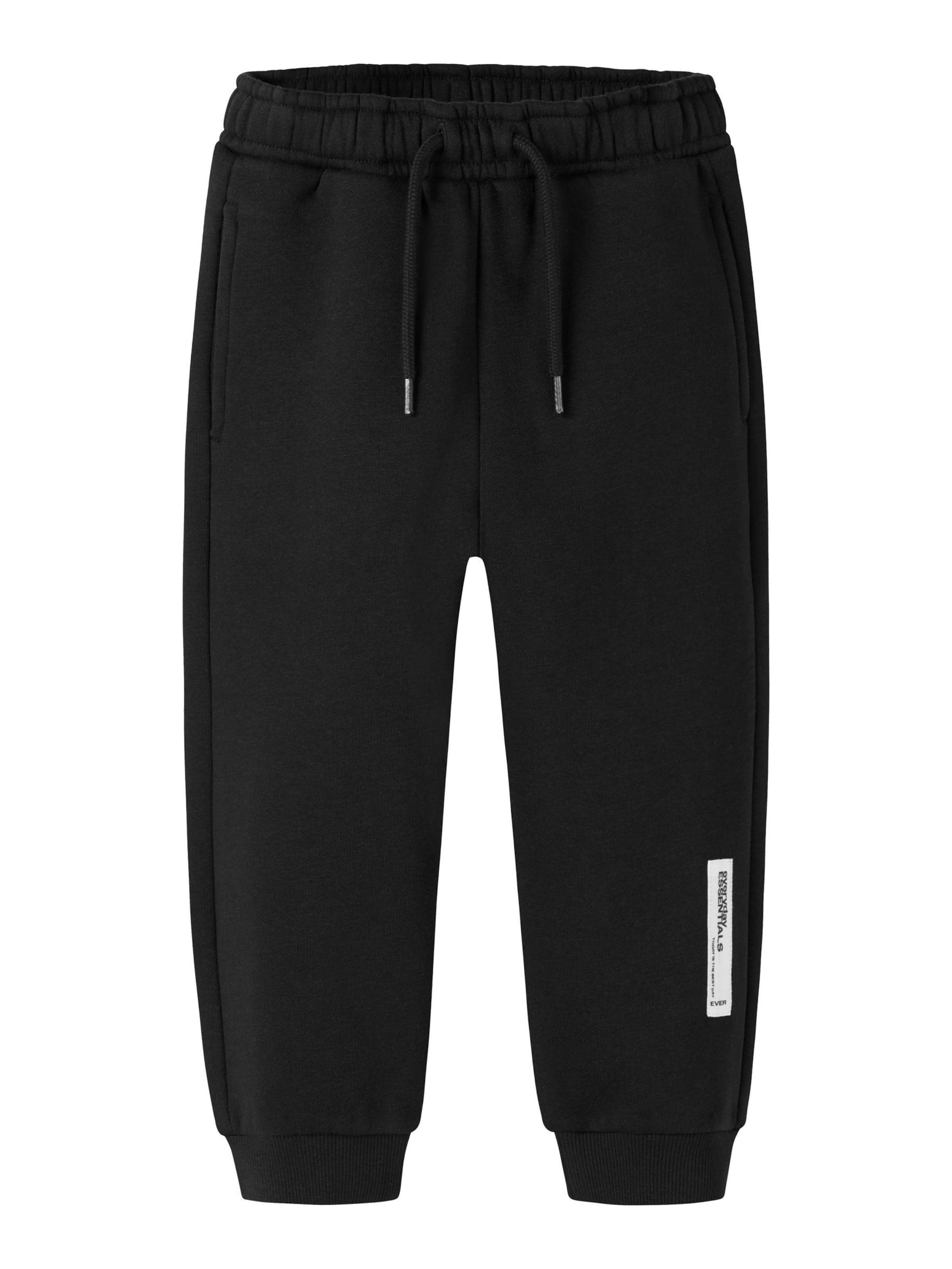 NAME IT - regular Pantalón en negro: frente