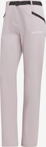 ADIDAS TERREX Regular Outdoorhose 'Xperior' in Lila: predná strana