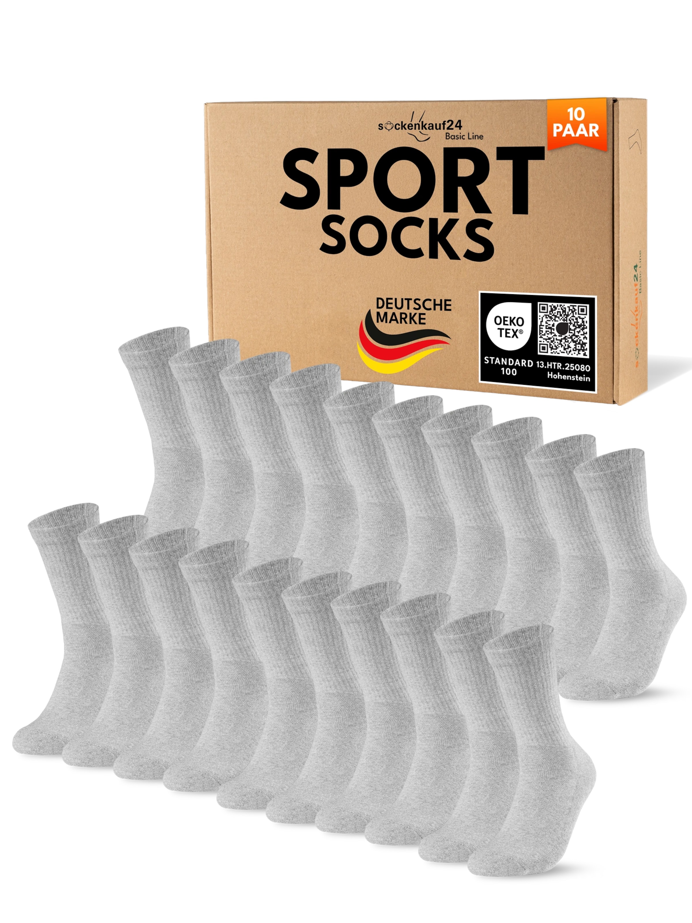 sockenkauf24 Athletic Socks in Grey