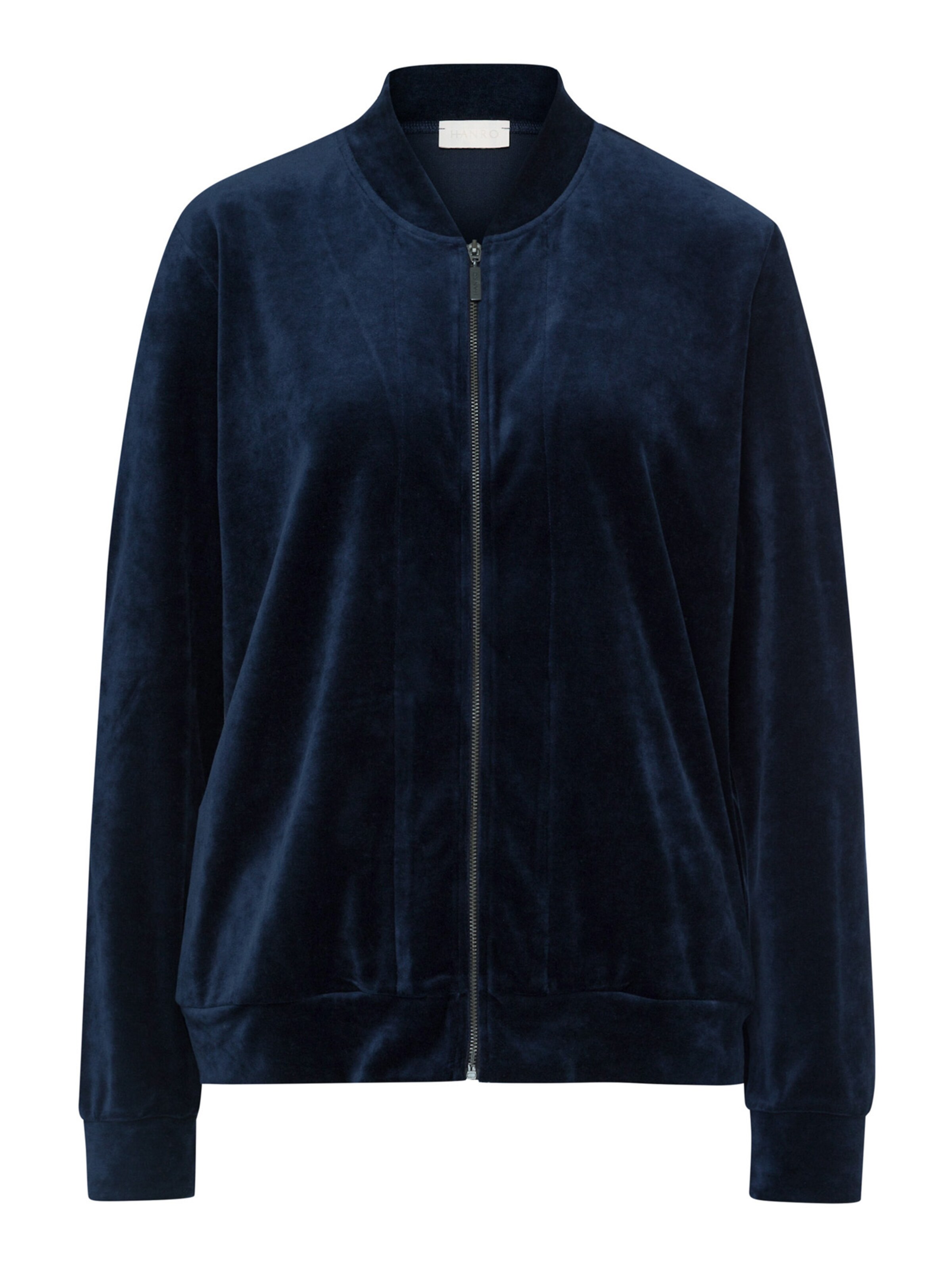 Hanro Sweat jacket ' Favourites ' in Blue: front