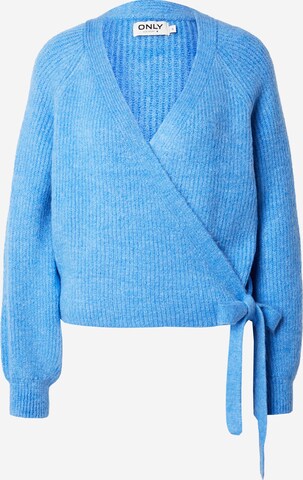 ONLY Knit cardigan 'MIA' in Blue: front