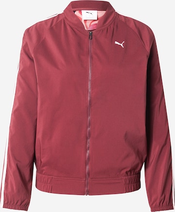 Veste de sport PUMA en rouge : devant