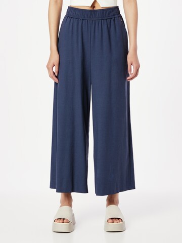 COMMA Wide leg Broek in Blauw: voorkant