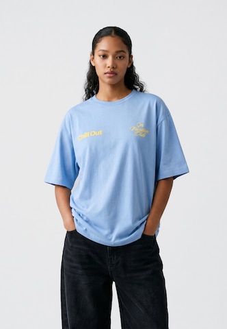On Vacation Shirt 'Chill Out' in Blue