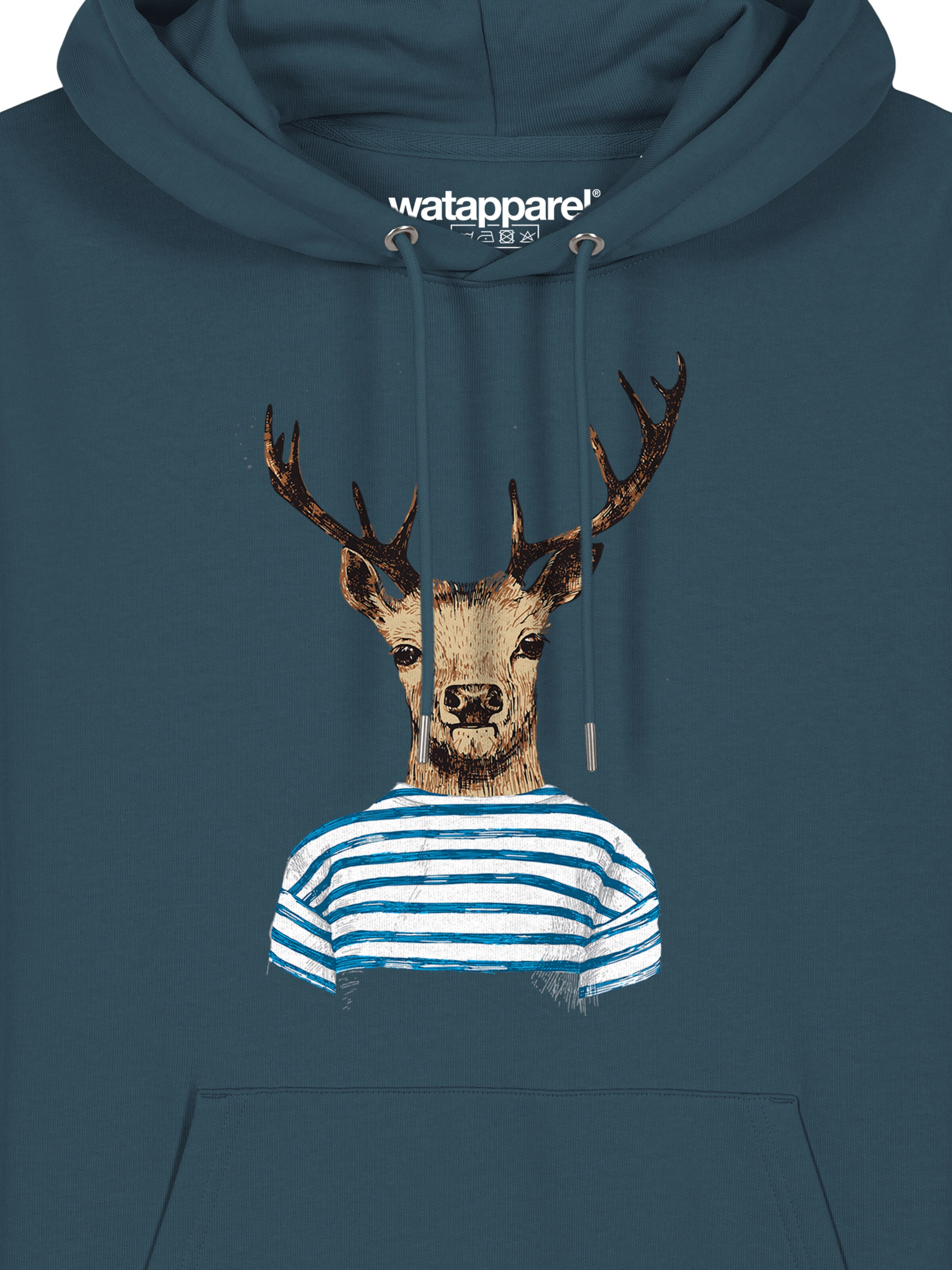 Felpa ' Hirsch ' di Watapparel in blu