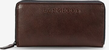 Farmhood Wallet in Brown: front