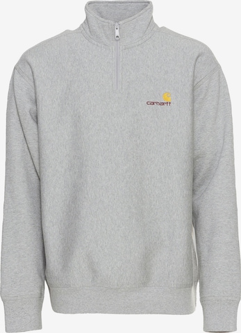 Carhartt WIPRegular Fit Sweater majica 'American Script' - siva boja: prednji dio