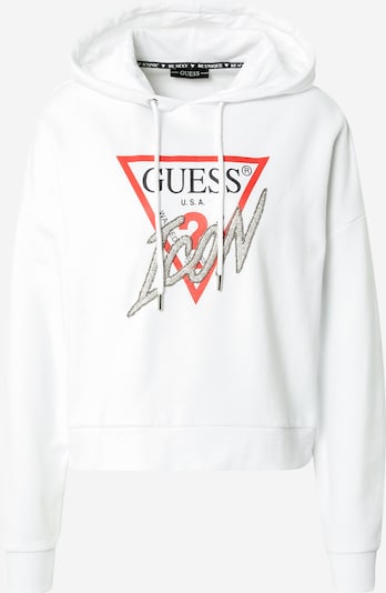 GUESS Sweatshirt in Melon / Black / Off white, Item view