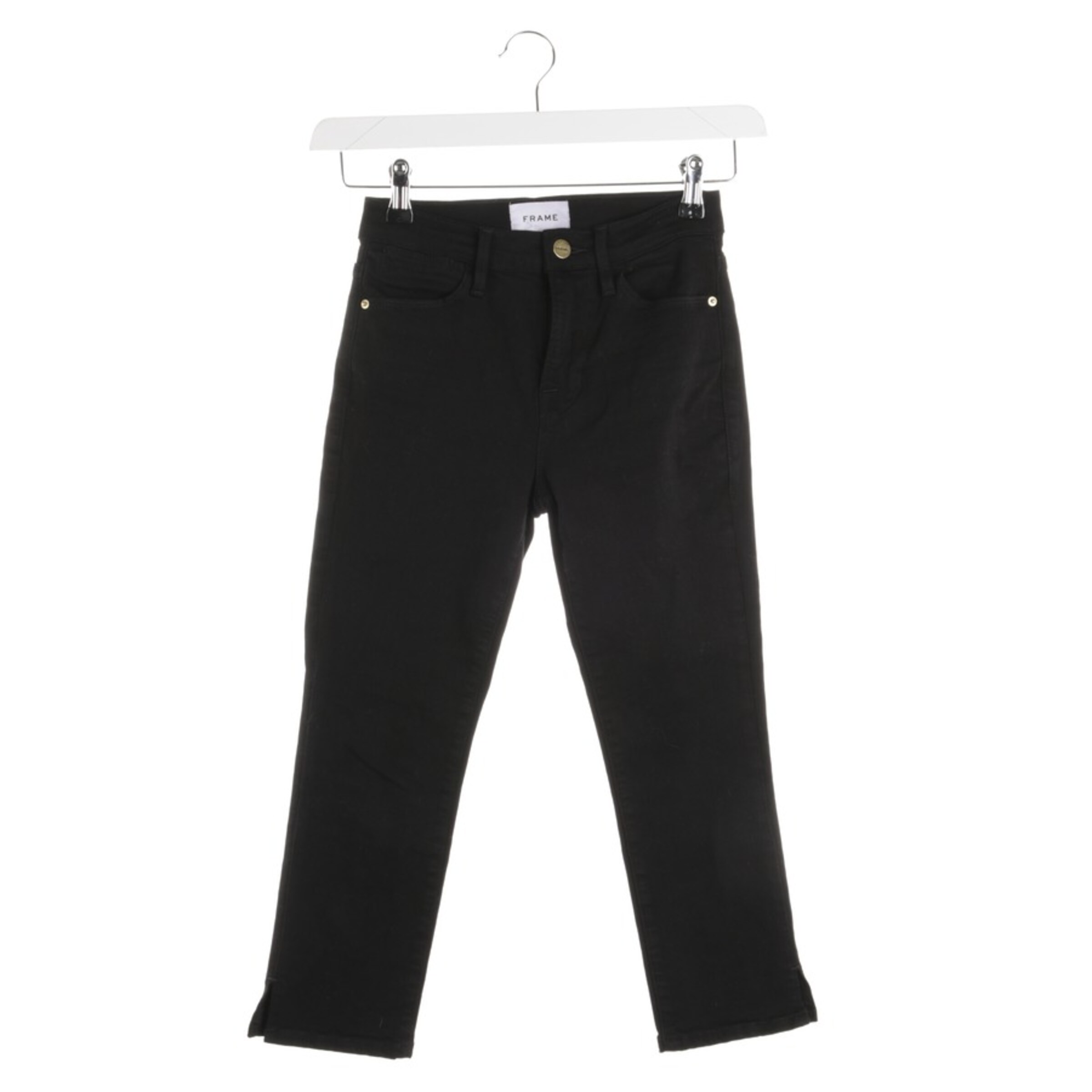 FRAME Jeans 24 in Schwarz: Vorderseite