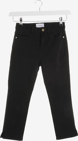 FRAME Jeans in 24 in Black: front