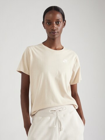 Nike Sportswear Shirt 'Club Essential' in Beige: front