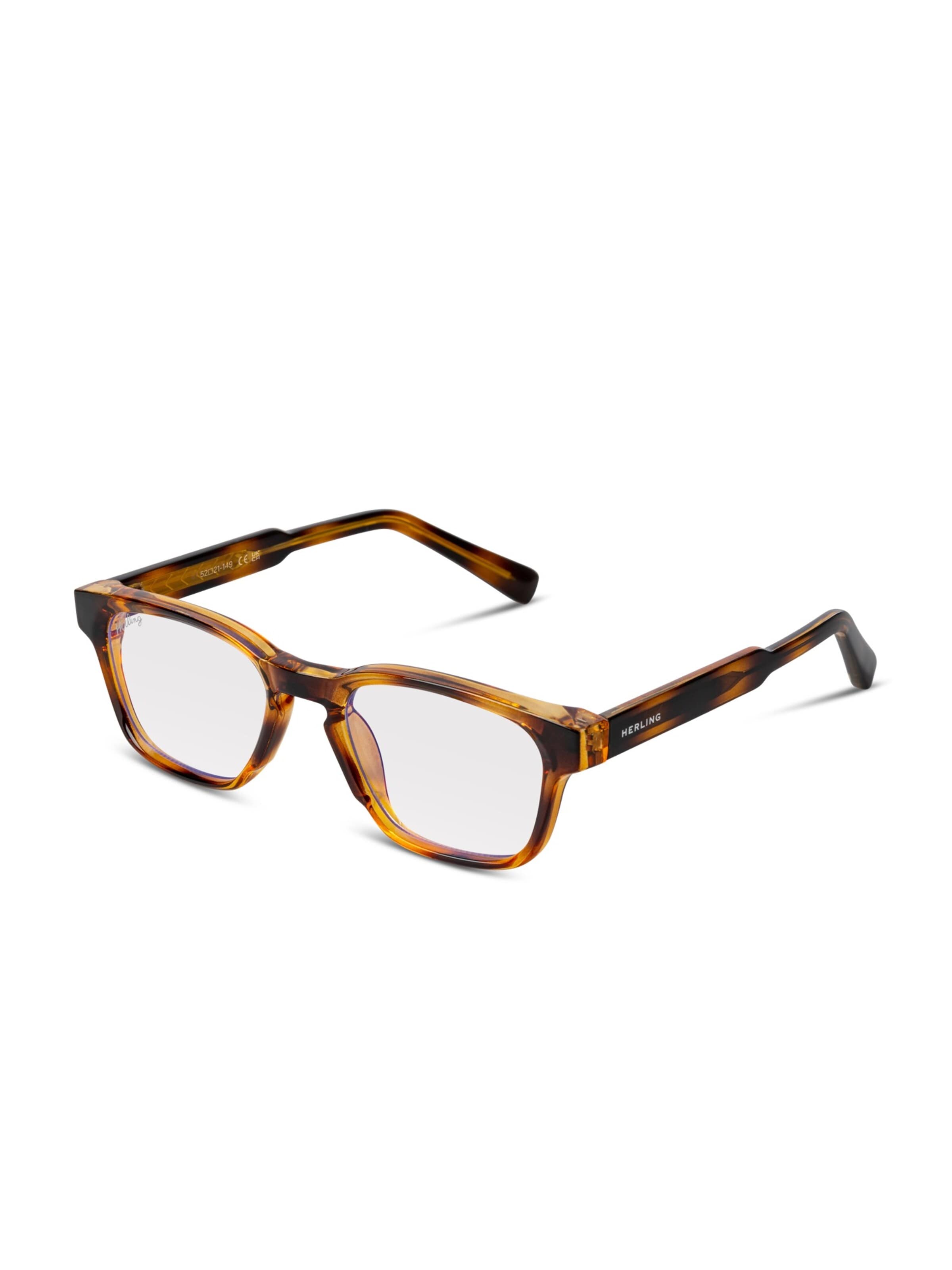Herling Glasses 'Thayer Blue Light' in Brown: front