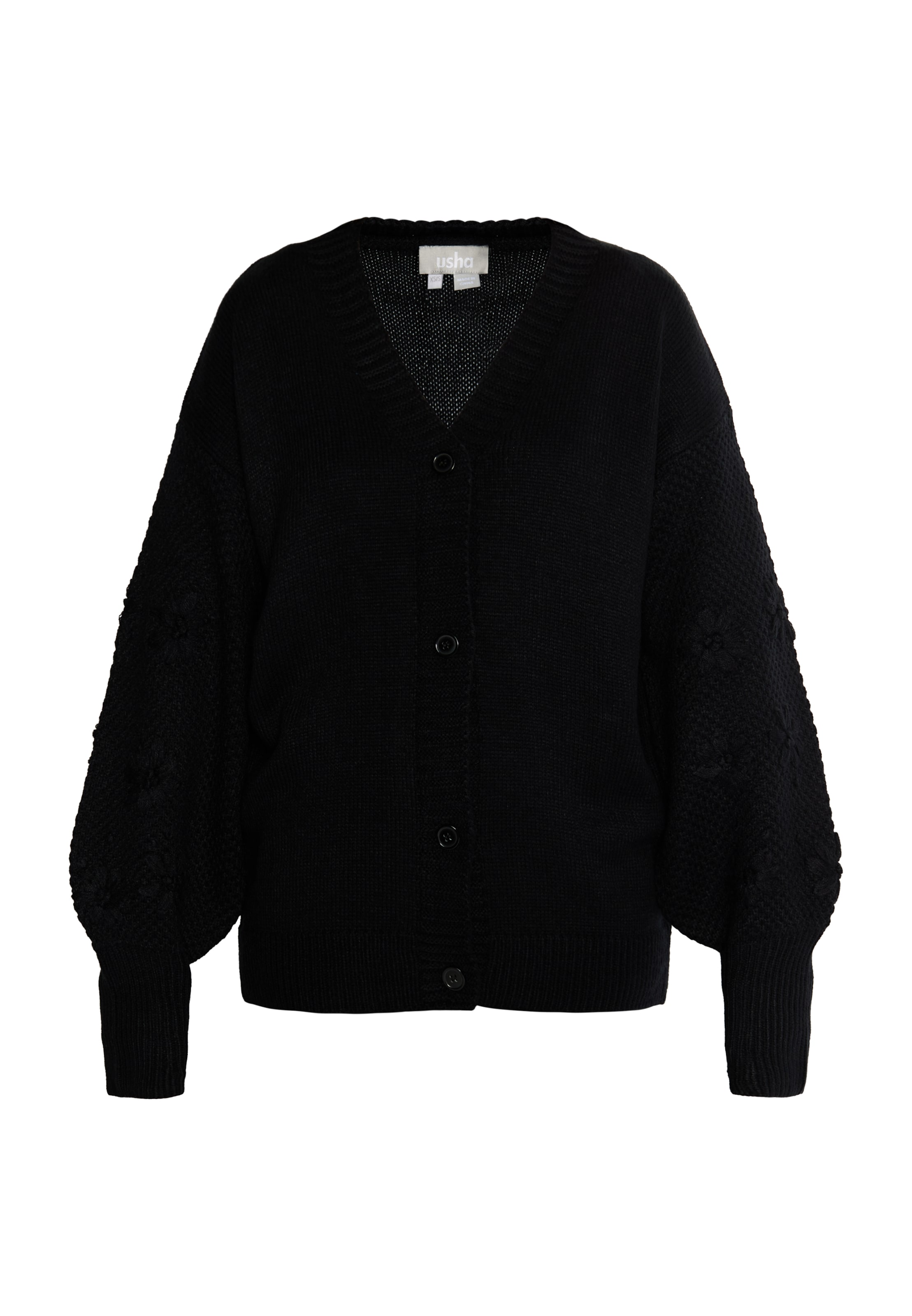 juoda Usha Megztinis 'Sivene': priekis