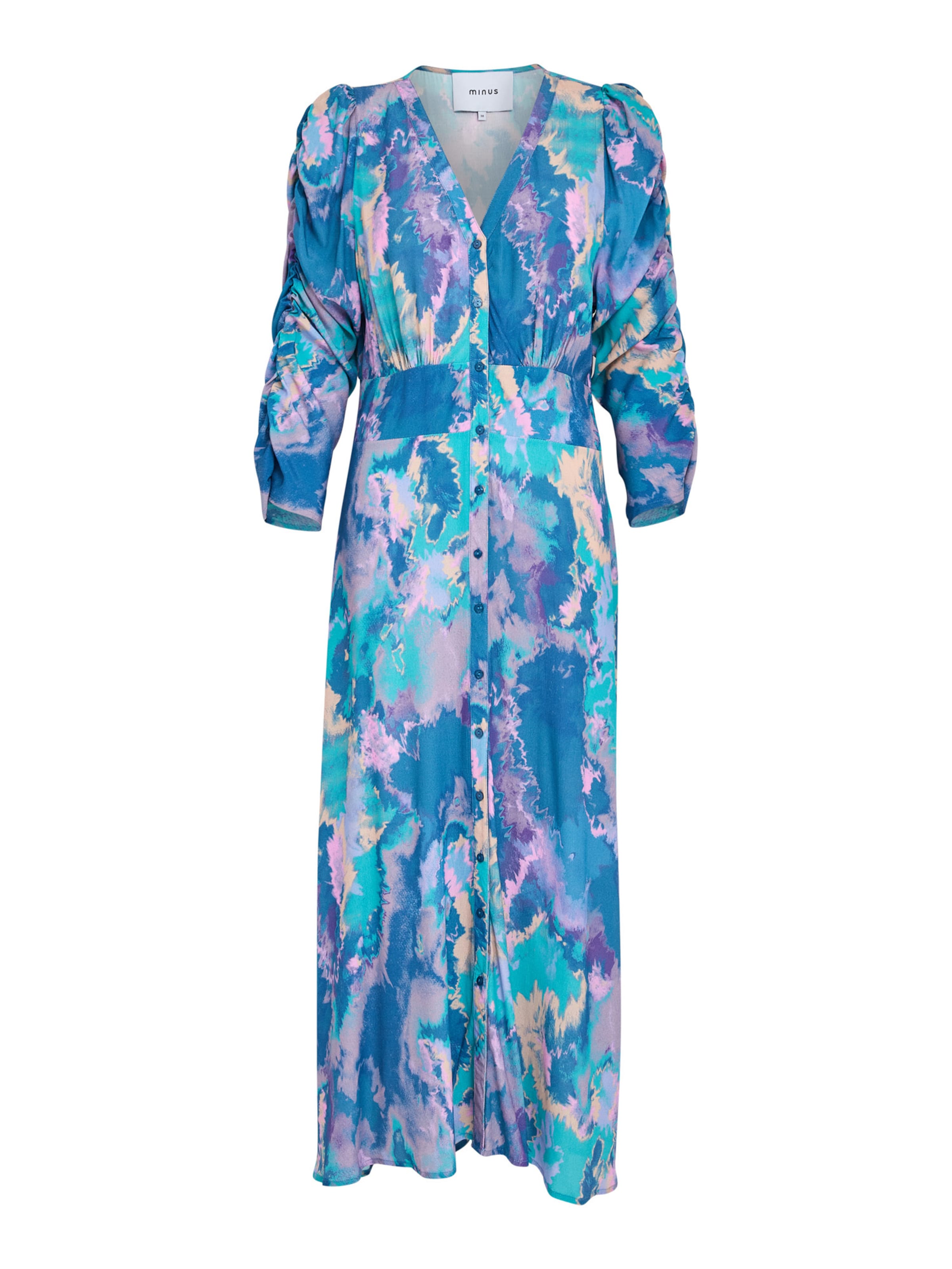 minus Košilové šaty 'Tamira' – modrá: přední strana