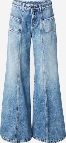 DIESEL Wide leg Jeans 'AKII' in Blauw: voorkant