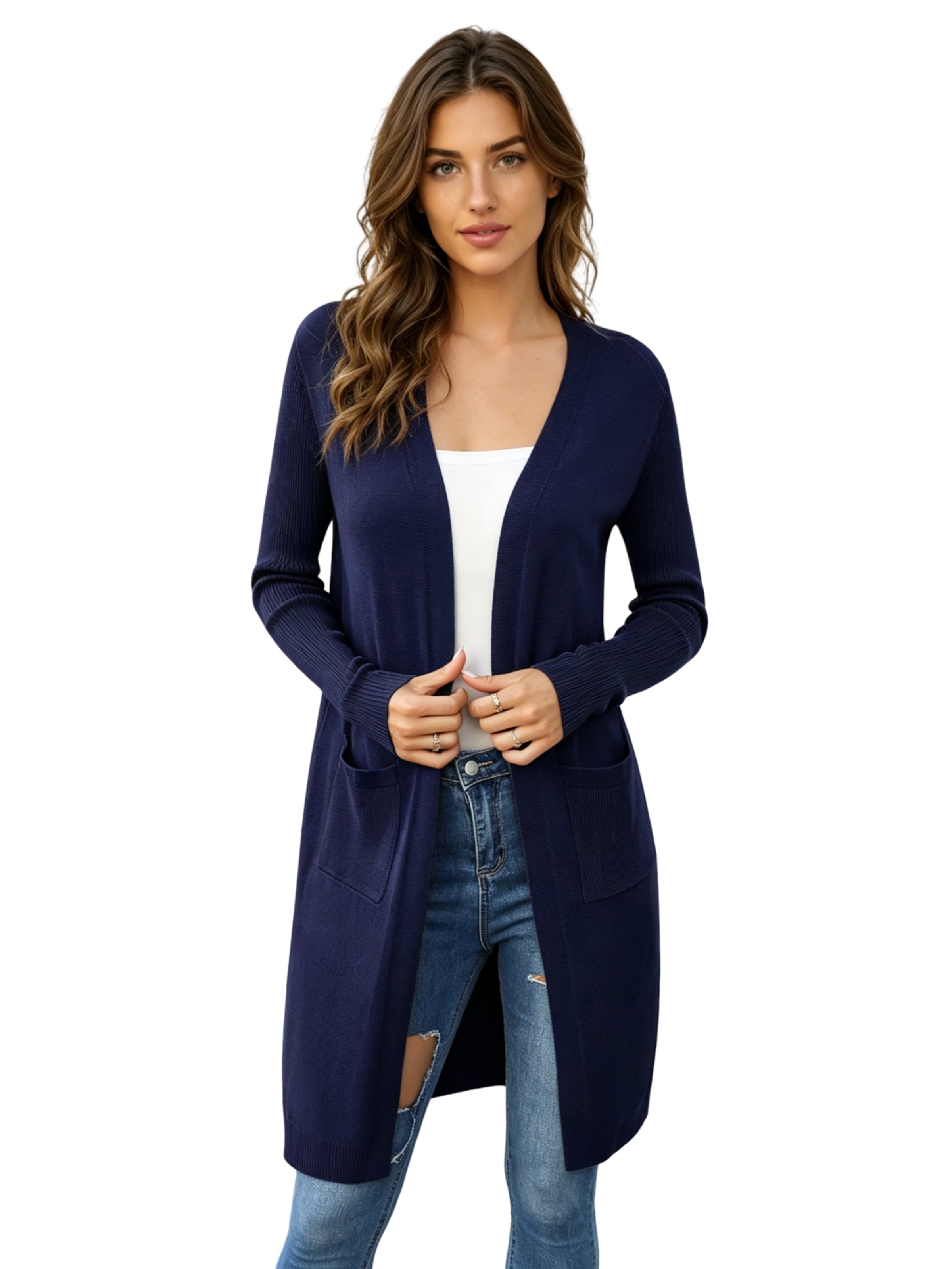 KoJooin Strickjacke‌‌‌‌‌‌‌‌‌ in Blau: Vorderseite