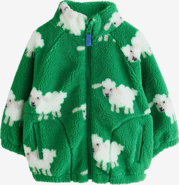 Next Fleece jas in Groen: voorkant