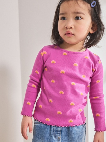T-Shirt Next en violet : devant