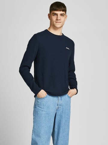JACK & JONES Pullover 'Paul Tons' in Blau: Vorderseite