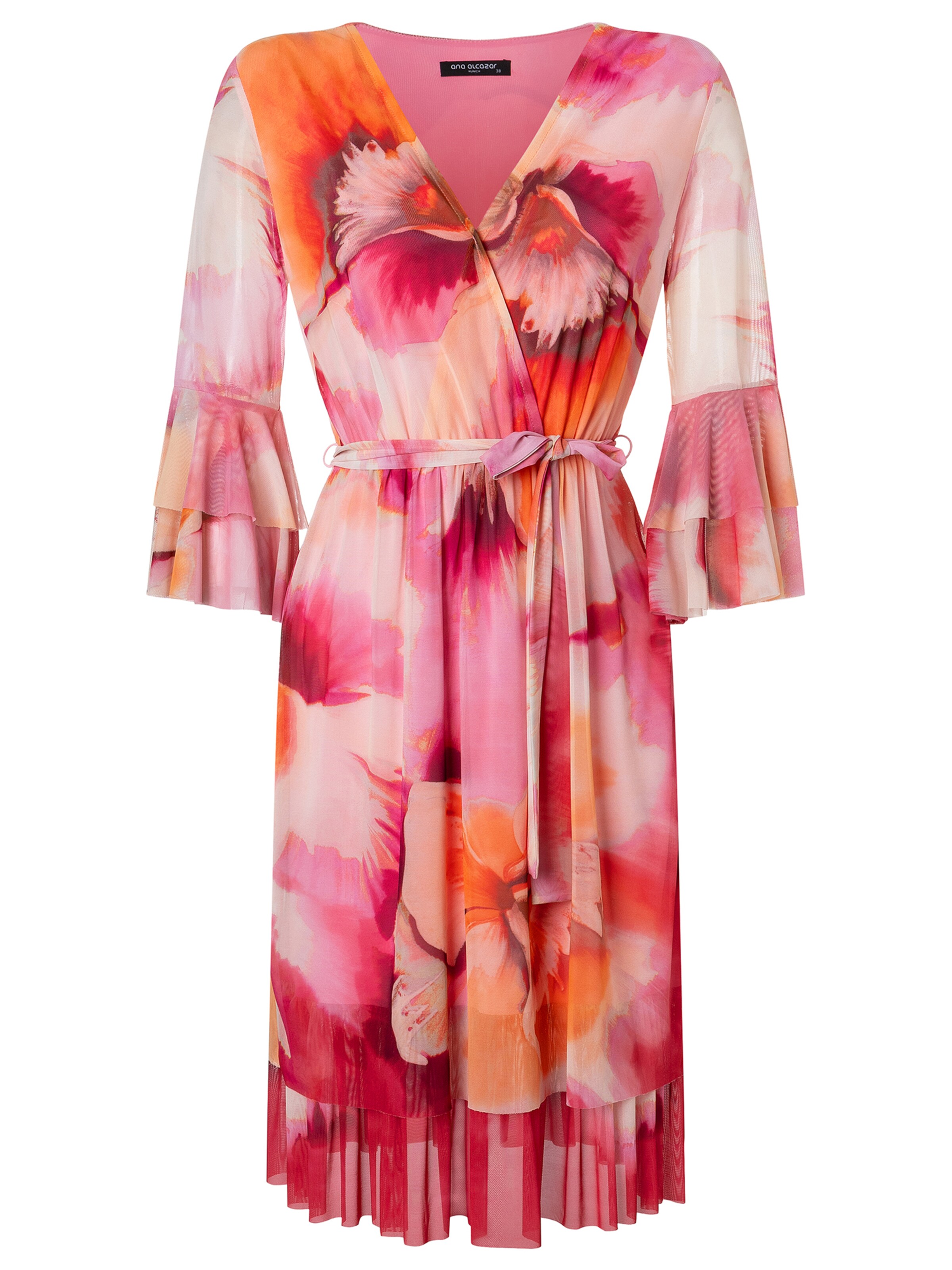 Robe 'Ziana' Ana Alcazar en rose : devant