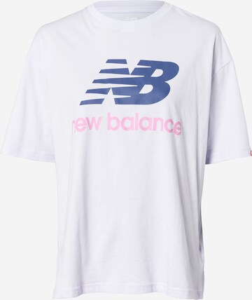 new balance - Camiseta talla grande en gris: frente