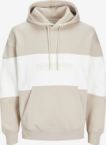 Sweat-shirt 'JJELegacy' JACK & JONES en beige : devant