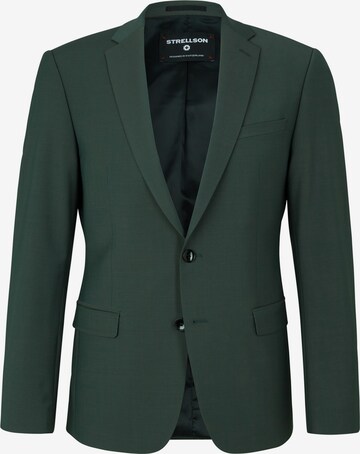 STRELLSON Slim fit Business-colbert 'Caleb' in Groen: voorkant